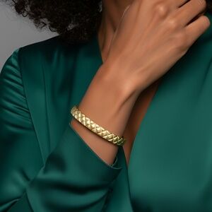 X-Pattern Flex Bangle Bracelet